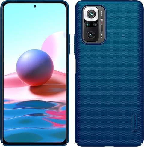 Nillkin Capa de borracha Frosted Xiaomi Redmi Note 10 Pro (Azul)