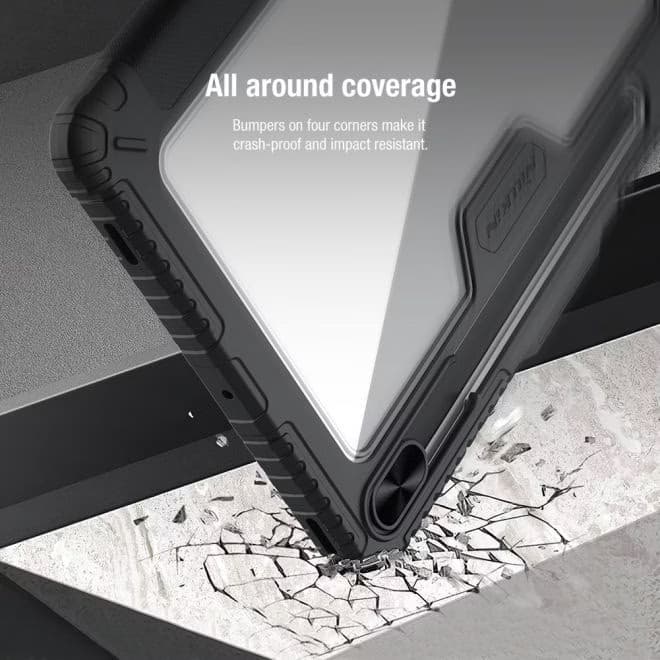 Nillkin Capa de couro Bumper Samsung Galaxy Tab S7+/S8+/S7 FE