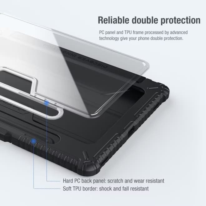 Nillkin Capa de couro Bumper Samsung Galaxy Tab S7+/S8+/S7 FE