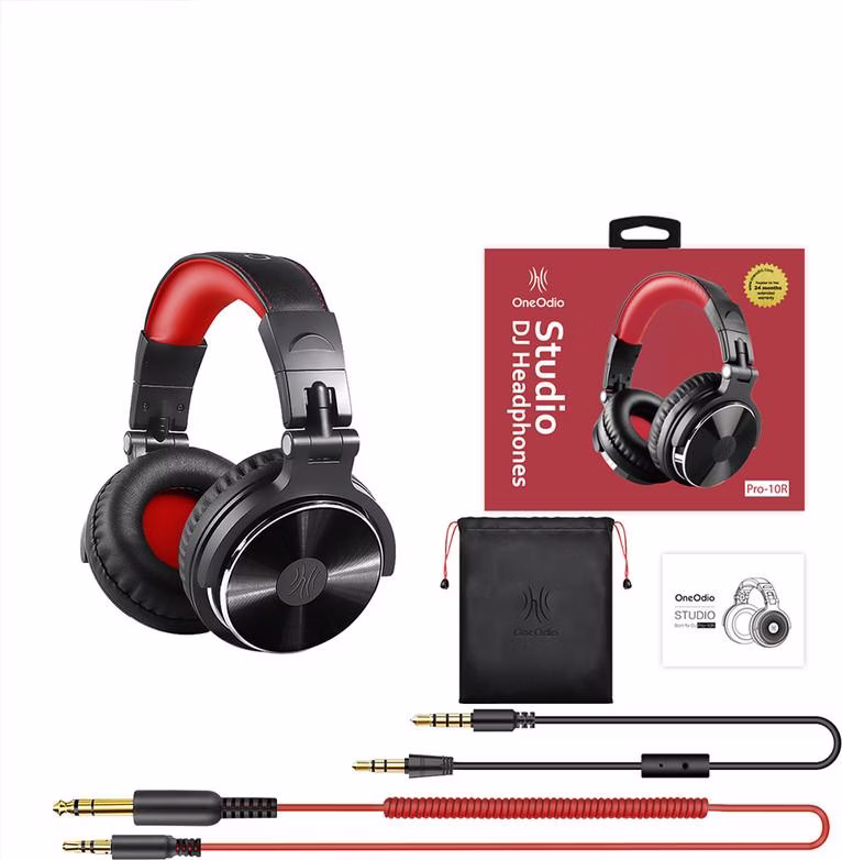 OneOdio Pro10/Vermelho - Auscultadores
