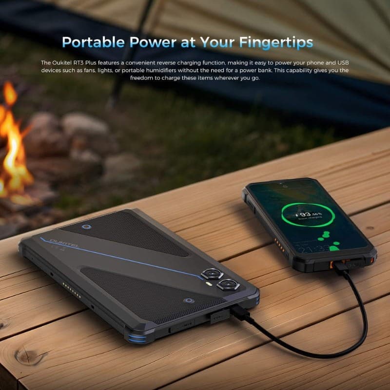 Oukitel RT3 Plus 8" 4 GB/128 GB WiFi + 4G Preto