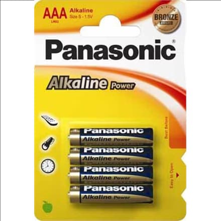 Pack 4x Baterias AAA Panasonic LR03APB