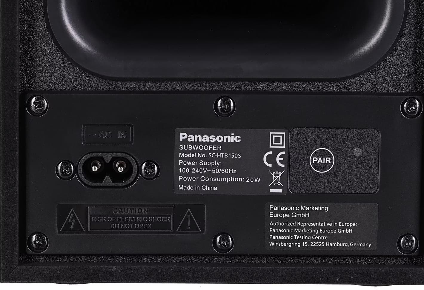 Panasonic SC-HTB150 2.1 100W Preto - Soundbar
