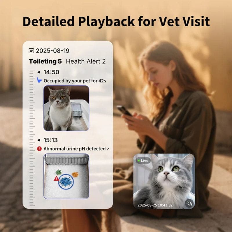 Petkit Purobot Crystal Duo - Caixa de areia para gatos