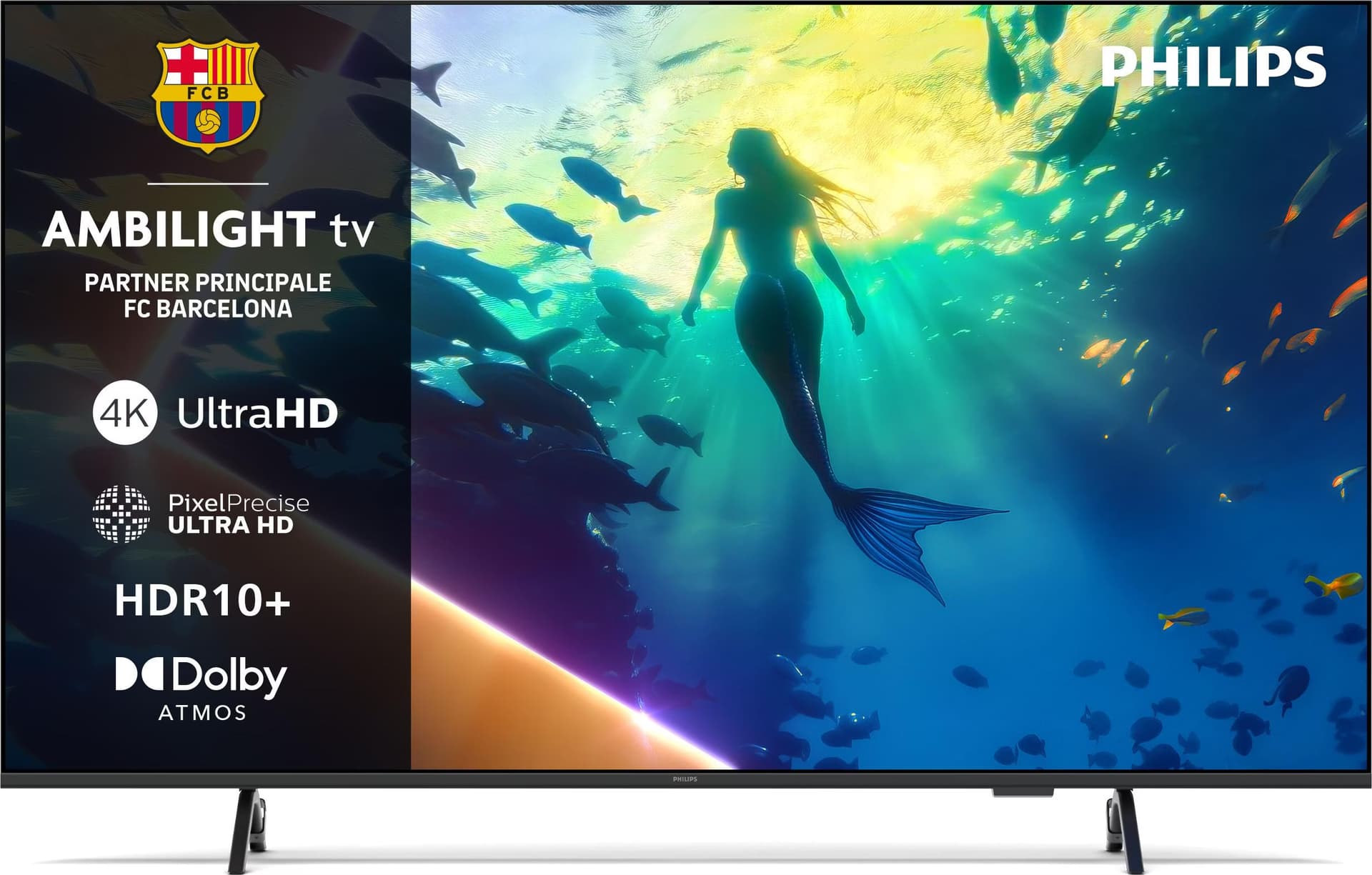 Philips 50PUS8010 50" 4K UHD LED Smart TV Ambilight Preto