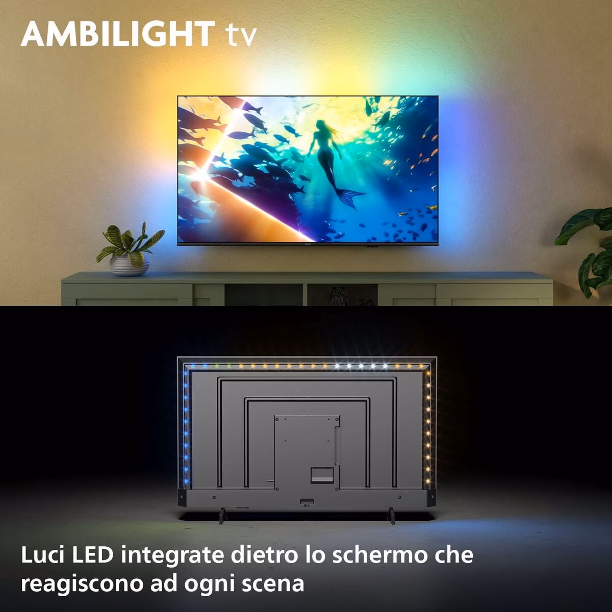 Philips 50PUS8010 50" 4K UHD LED Smart TV Ambilight Preto