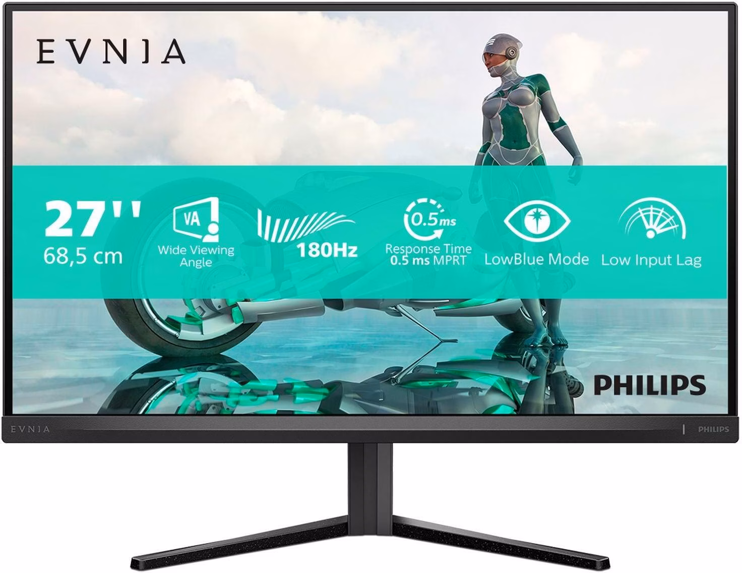 Philips Evnia 27M2N3200S/00 27" FullHD IPS 180 Hz G-Sync Preto