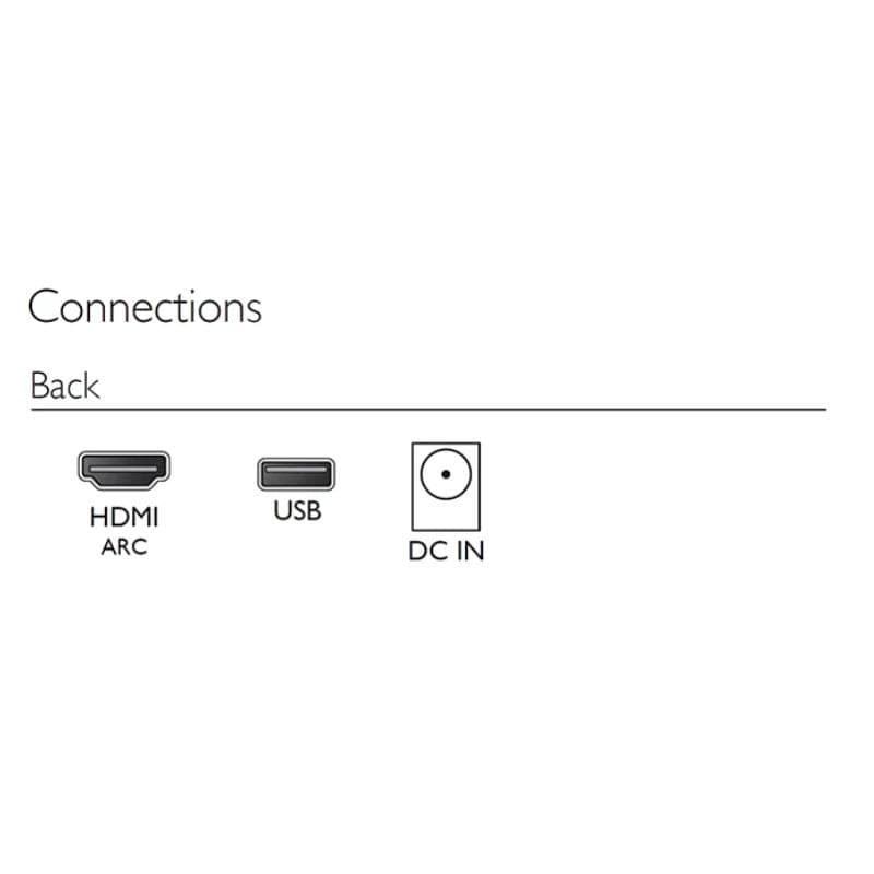Philips Tab4000 10 2.0 60 W Preto - Barra de som