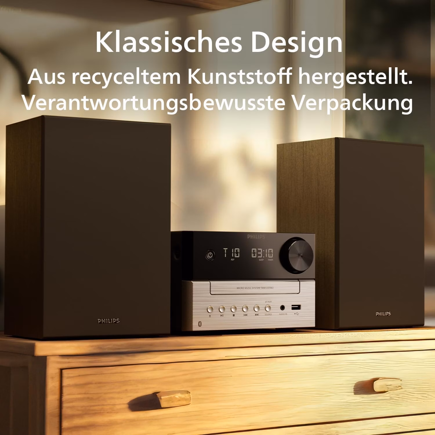 Philips TAM3205M2/12 20 W RMS Bluetooth Preto