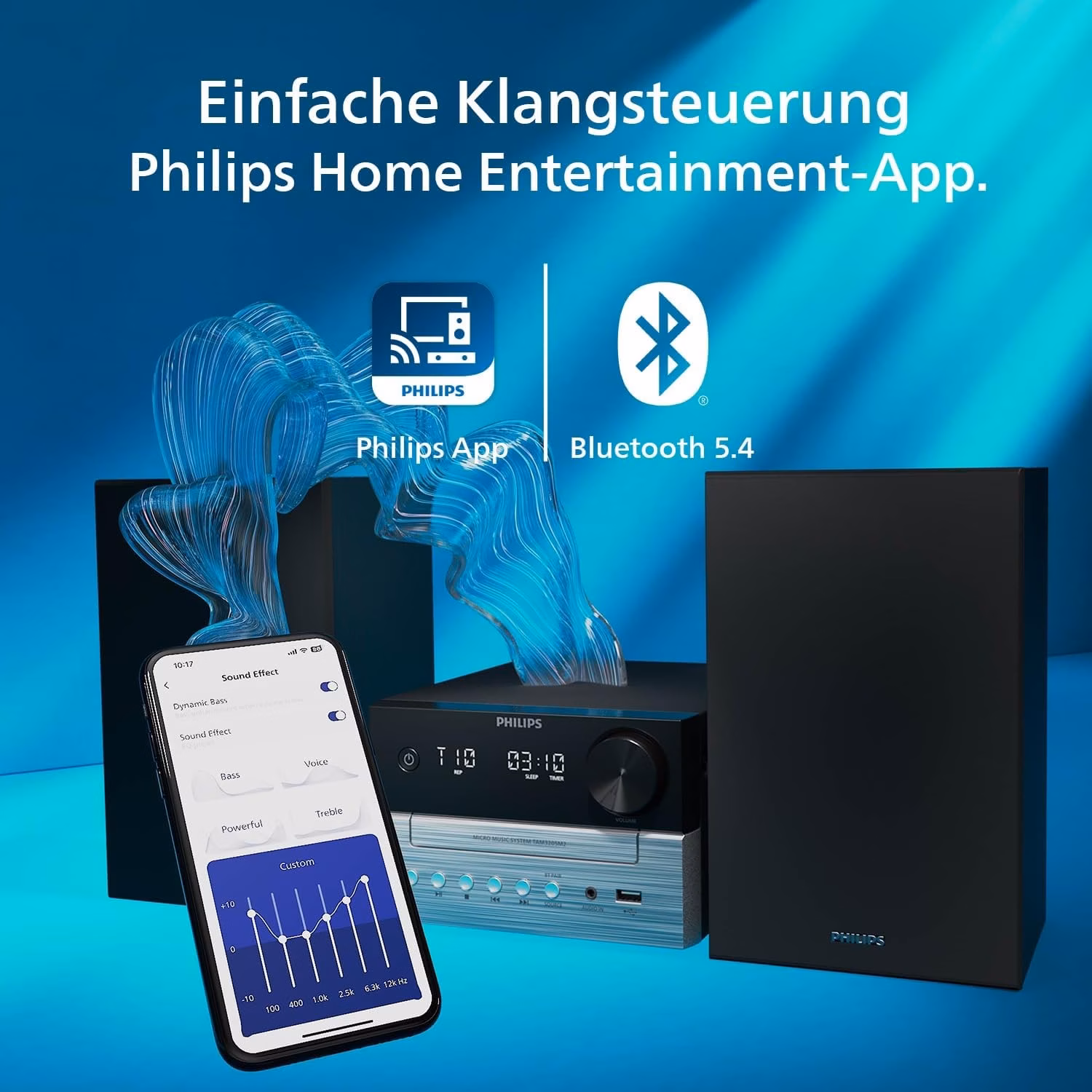Philips TAM3205M2/12 20 W RMS Bluetooth Preto