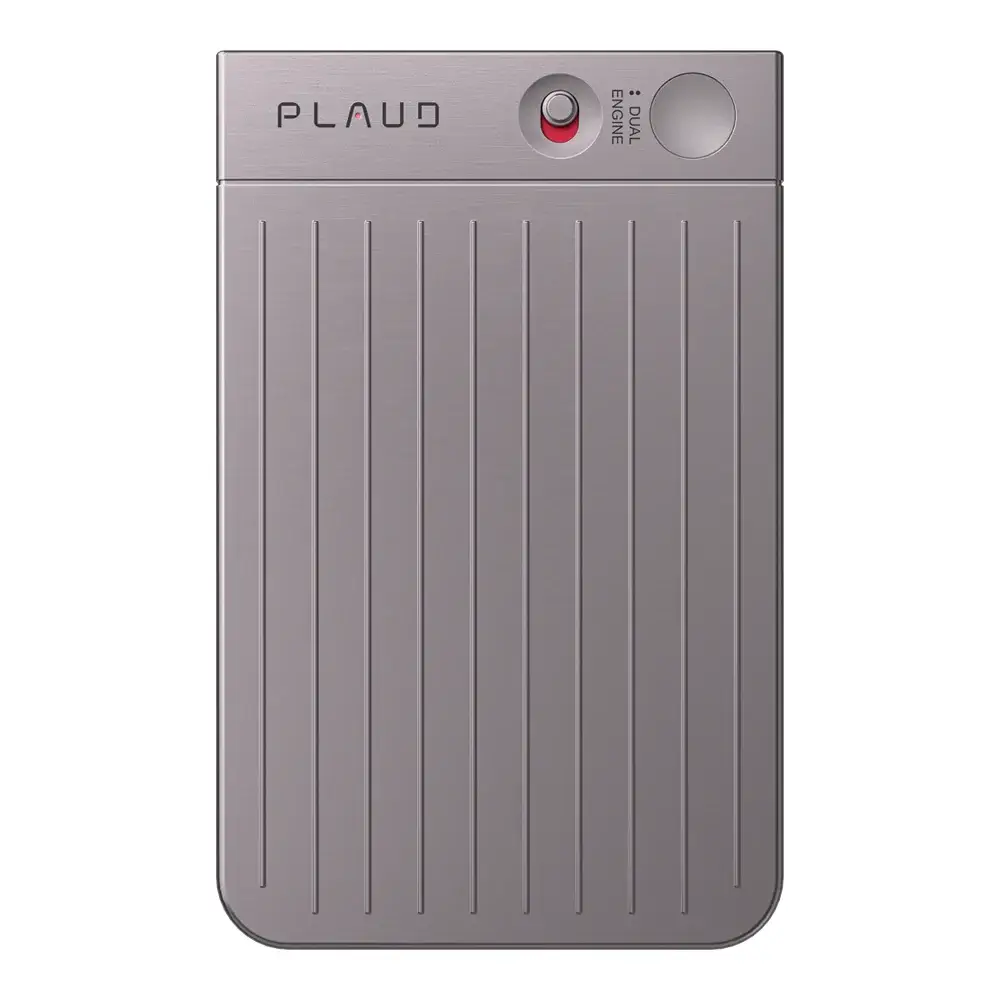 PLAUD Note Prata - Gravador de voz com IA