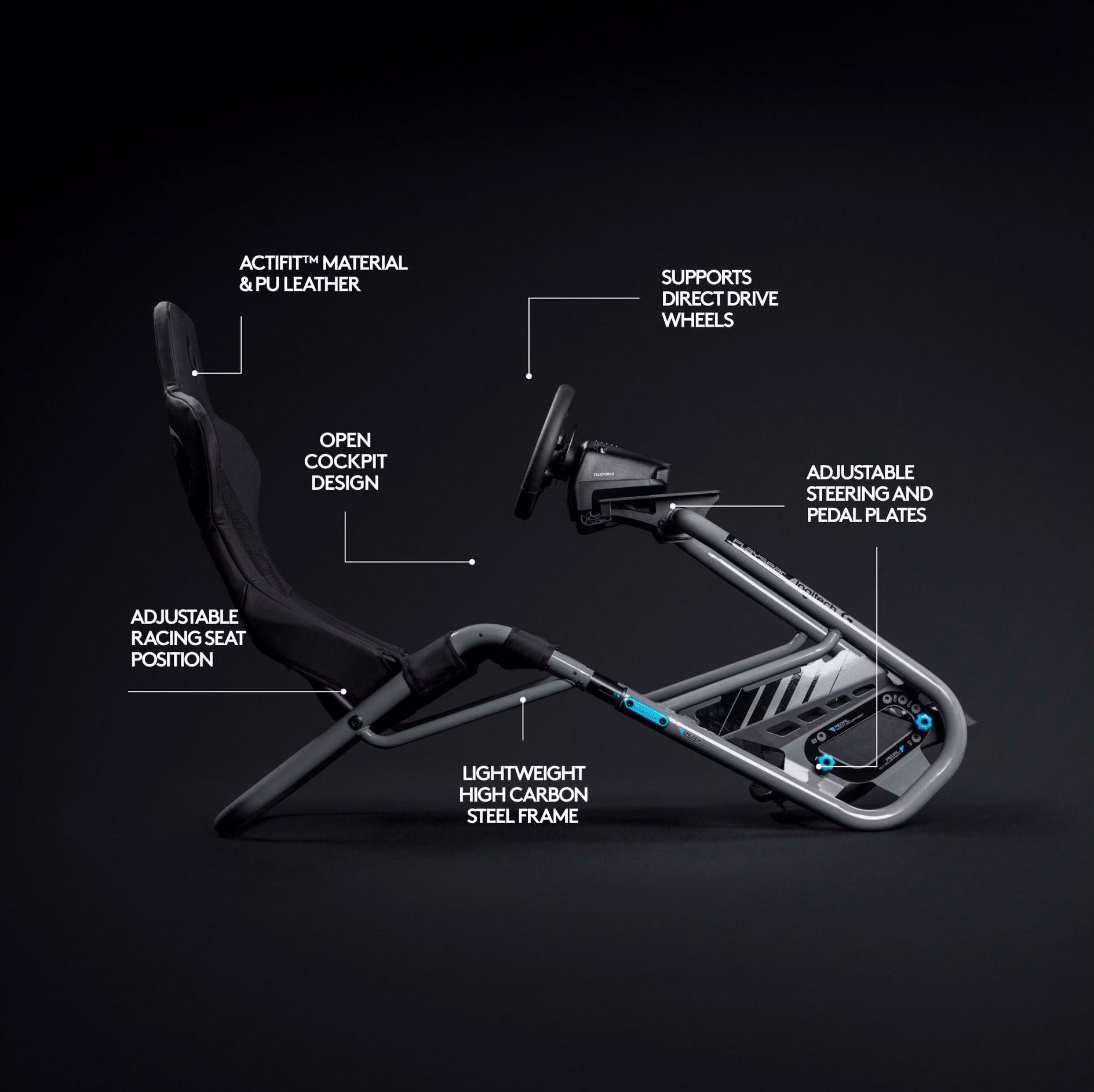 Playseat Trophy Logitech G Edition Preto
