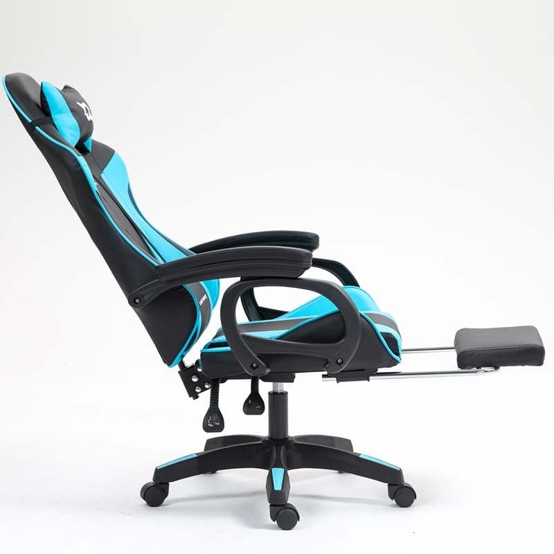 PowerGaming Cadeira apoio para pés Preto+Azul