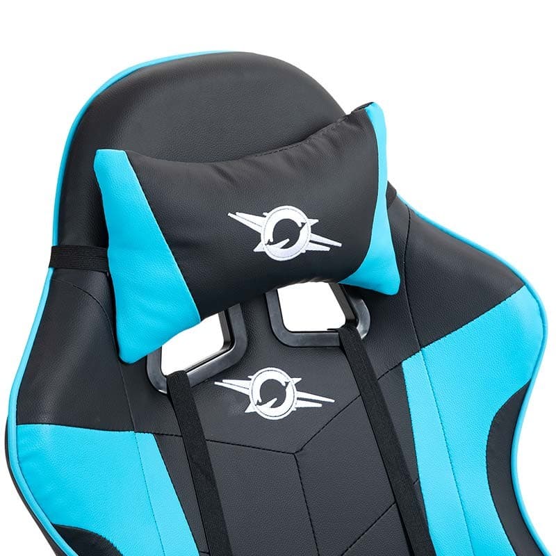 PowerGaming Cadeira apoio para pés Preto+Azul