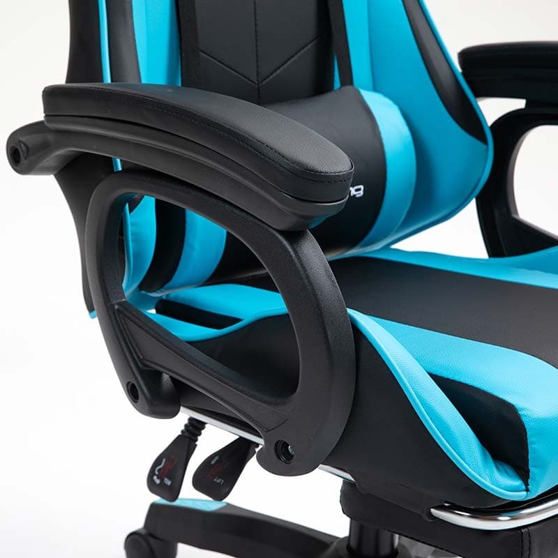 PowerGaming Cadeira apoio para pés Preto+Azul