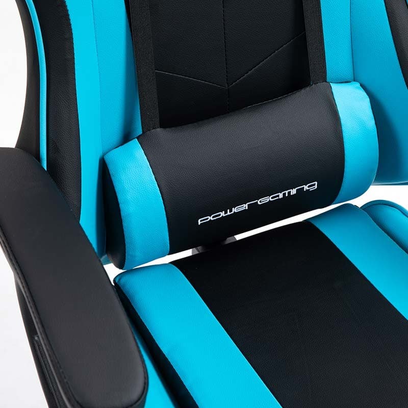 PowerGaming Cadeira apoio para pés Preto+Azul