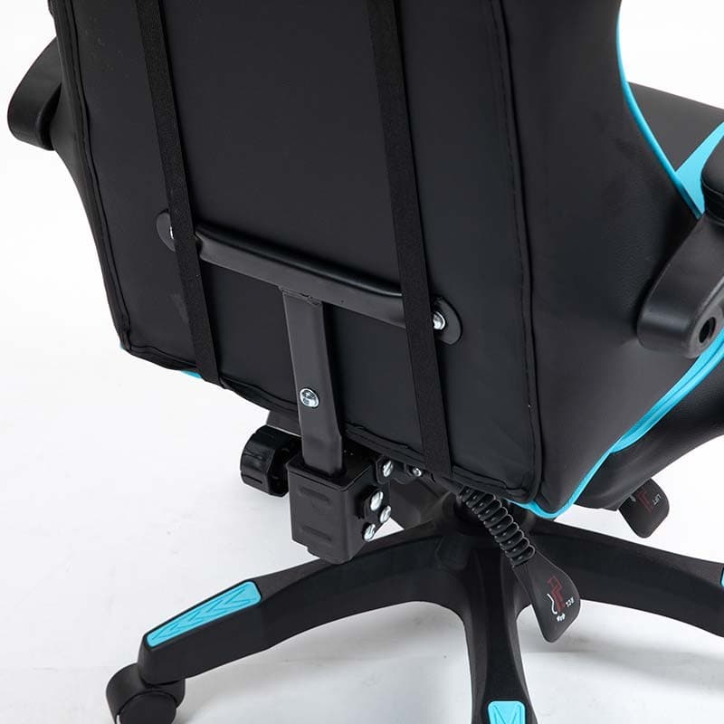 PowerGaming Cadeira apoio para pés Preto+Azul
