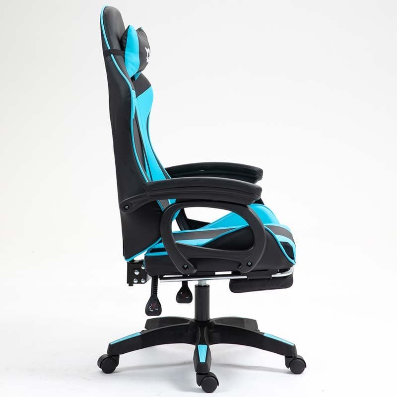 PowerGaming Cadeira apoio para pés Preto+Azul