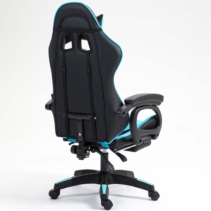 PowerGaming Cadeira apoio para pés Preto+Azul