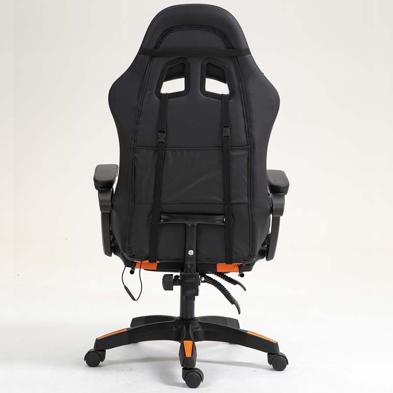 PowerGaming LED RGB Cadeira apoio para pés Preto+Laranja