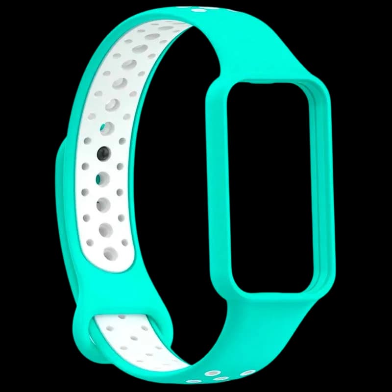 Pulseira Amazfit Band 7 Dual Color Turquesa+Branco