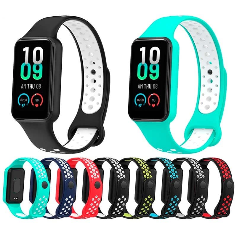 Pulseira Amazfit Band 7 Dual Color Turquesa+Branco