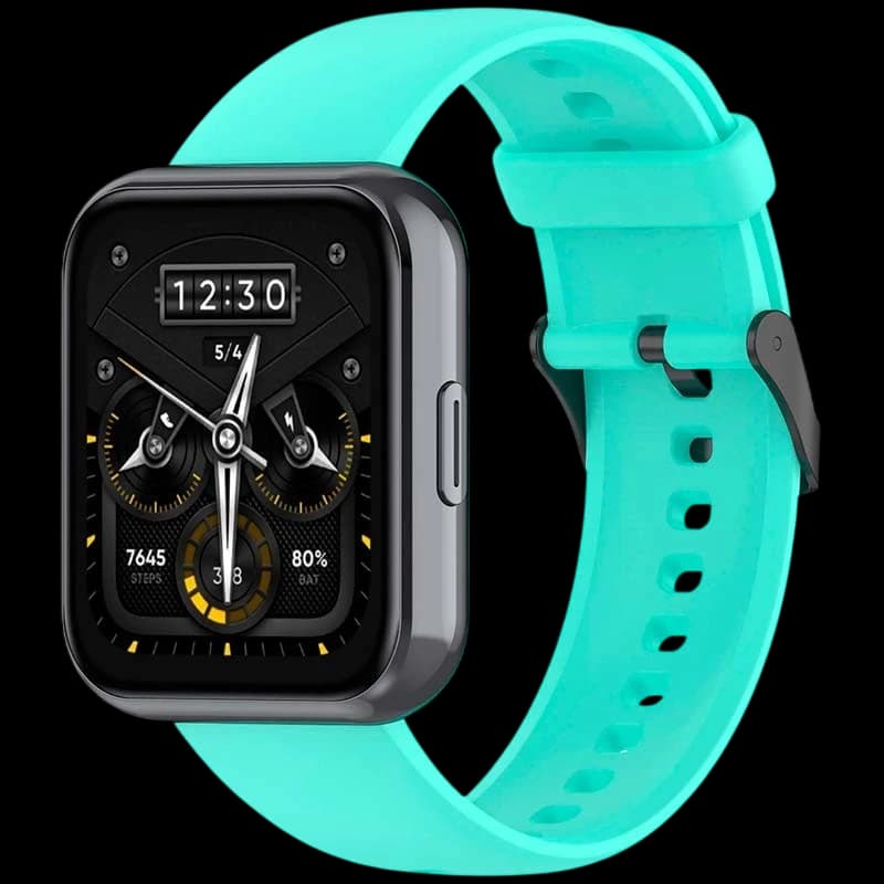 Pulseira de Silicone Realme Watch 3 / 3 Pro Turquesa