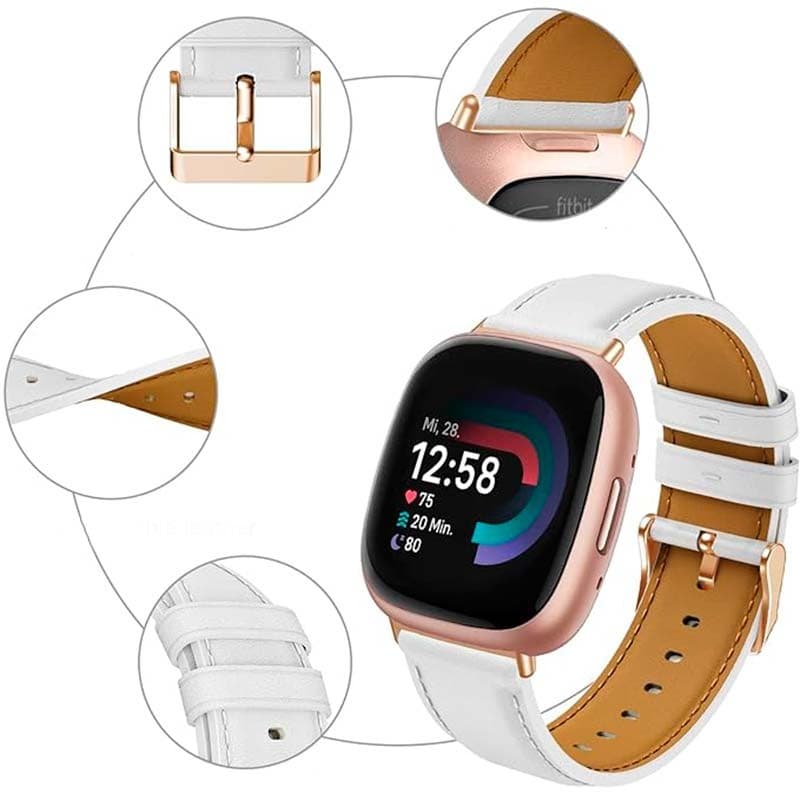 Pulseira Fitbit Versa 3 / Versa 4 Couro