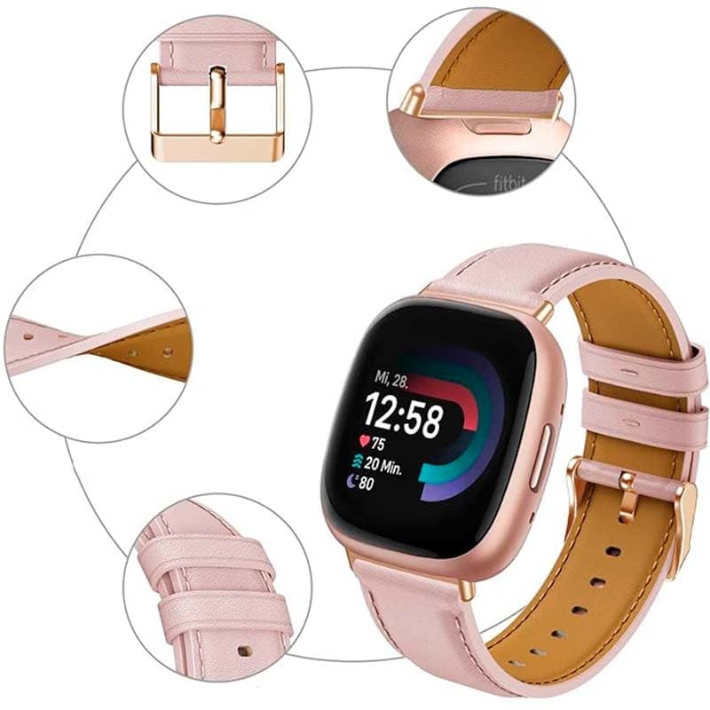Pulseira Fitbit Versa 3 / Versa 4 Couro