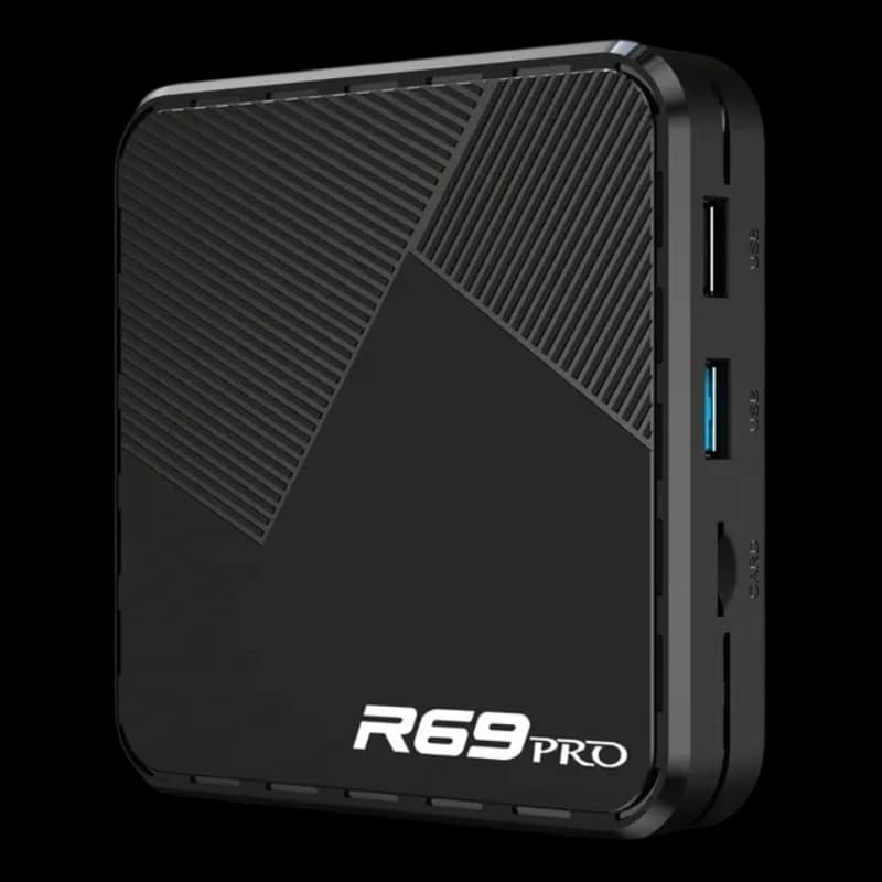 R69 Pro 4GB/64GB 8K WiFi 6 Android 14 Preto - Android TV