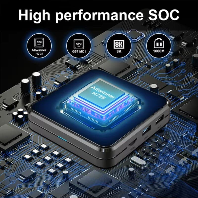 R69 Pro 4GB/64GB 8K WiFi 6 Android 14 Preto - Android TV