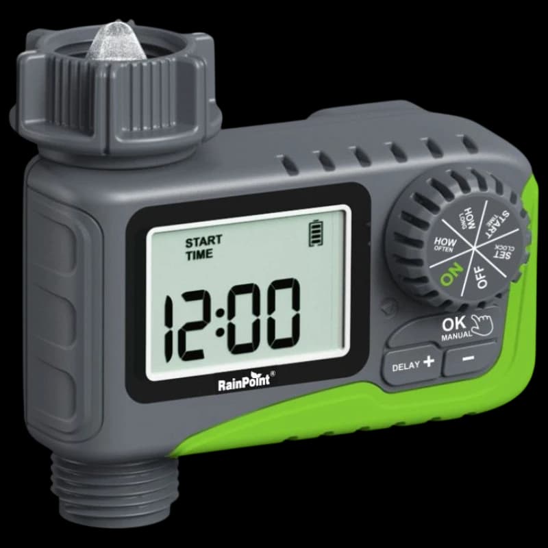 Rainpoint ITV105 Cinza e verde - Temporizador para mangueira
