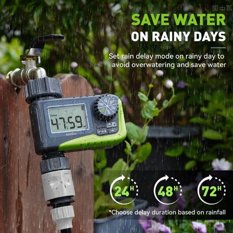 Rainpoint ITV105 Cinza e verde - Temporizador para mangueira