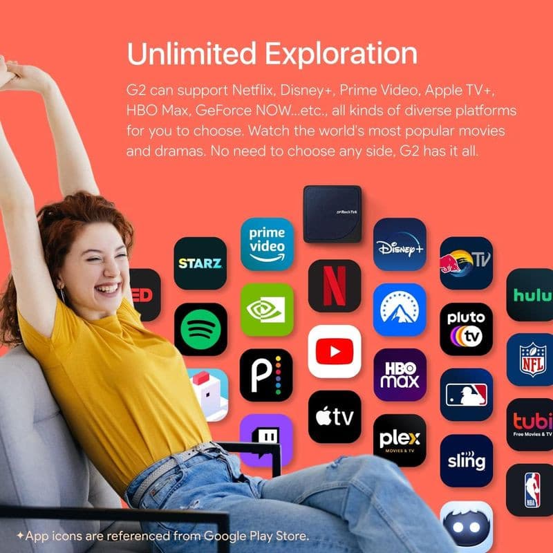 RockTek G2 S905X4 4GB/64GB Android 12 - Android TV