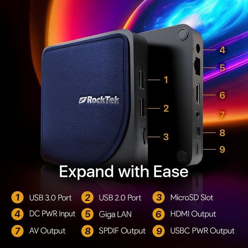 RockTek G2 S905X4 4GB/64GB Android 12 - Android TV