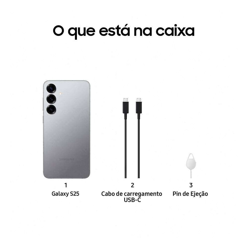 Samsung Galaxy S25 5G 12GB/256GB Cinzento