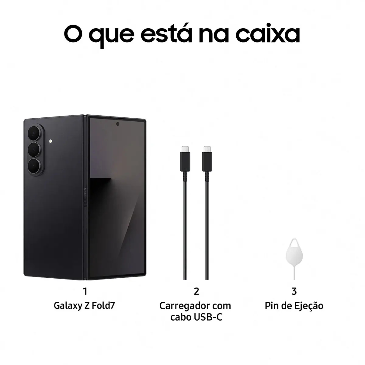 Samsung Galaxy Z Fold7 5G 12GB/256GB Preto Noturno