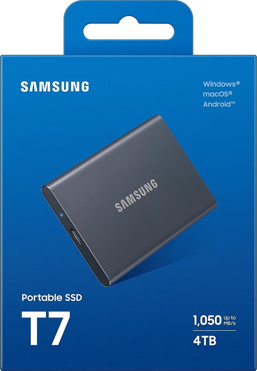 Samsung MU-PC4T0T 4TB USB Type-C 3.2 Gen 2 Cinzento, Titânio