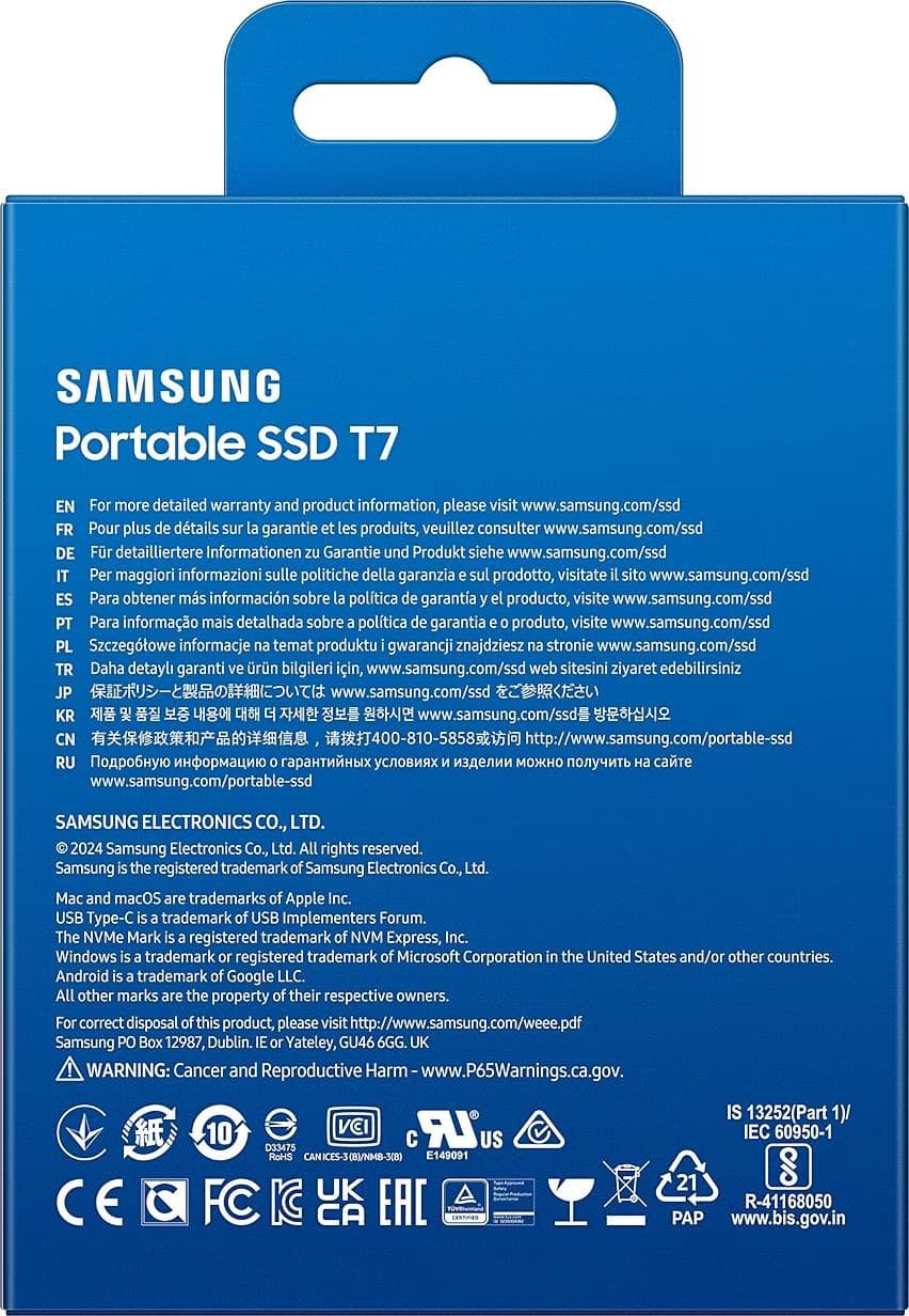Samsung MU-PC4T0T 4TB USB Type-C 3.2 Gen 2 Cinzento, Titânio