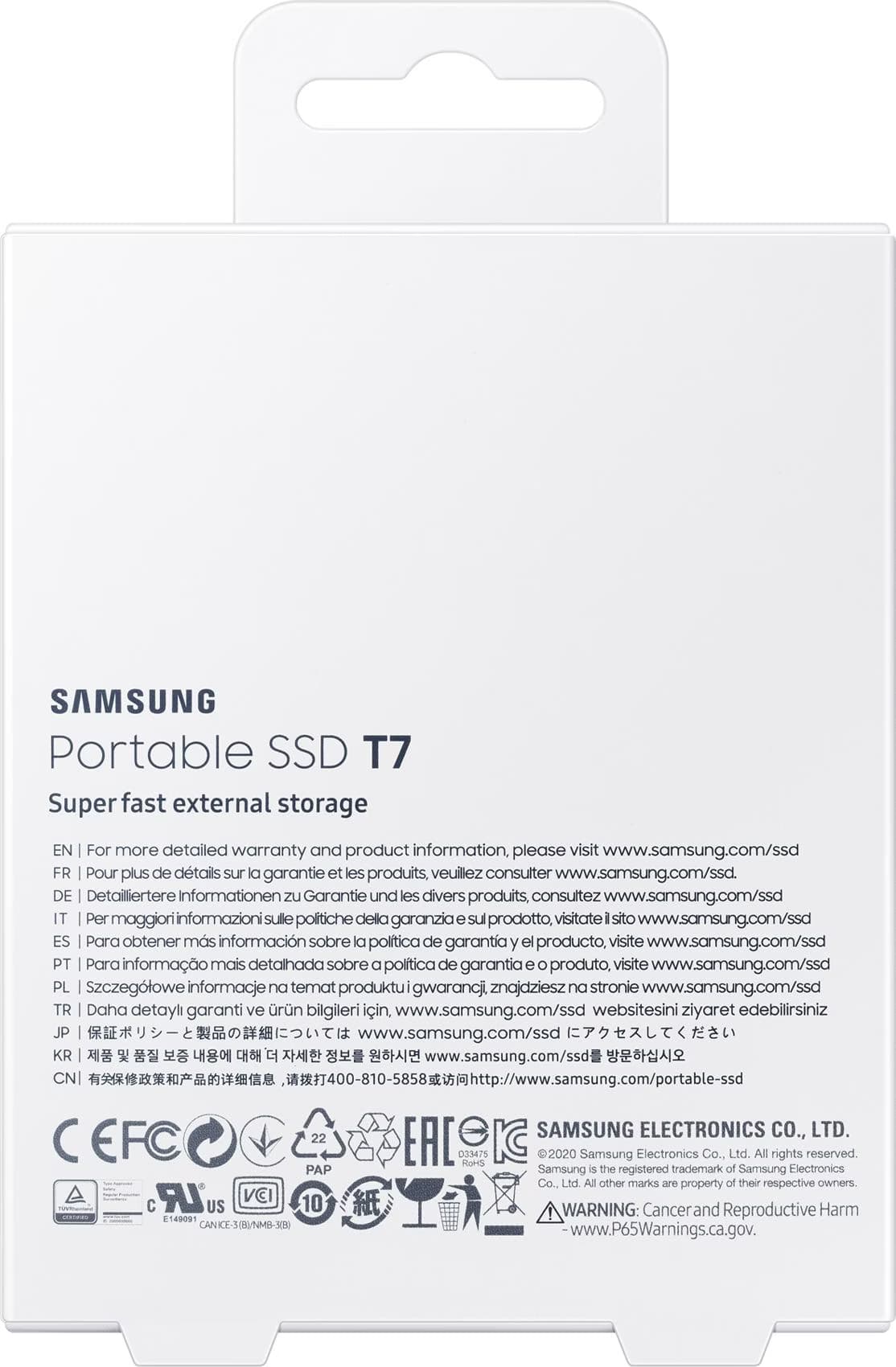 Samsung Portable SSD T7 2TB Cinza