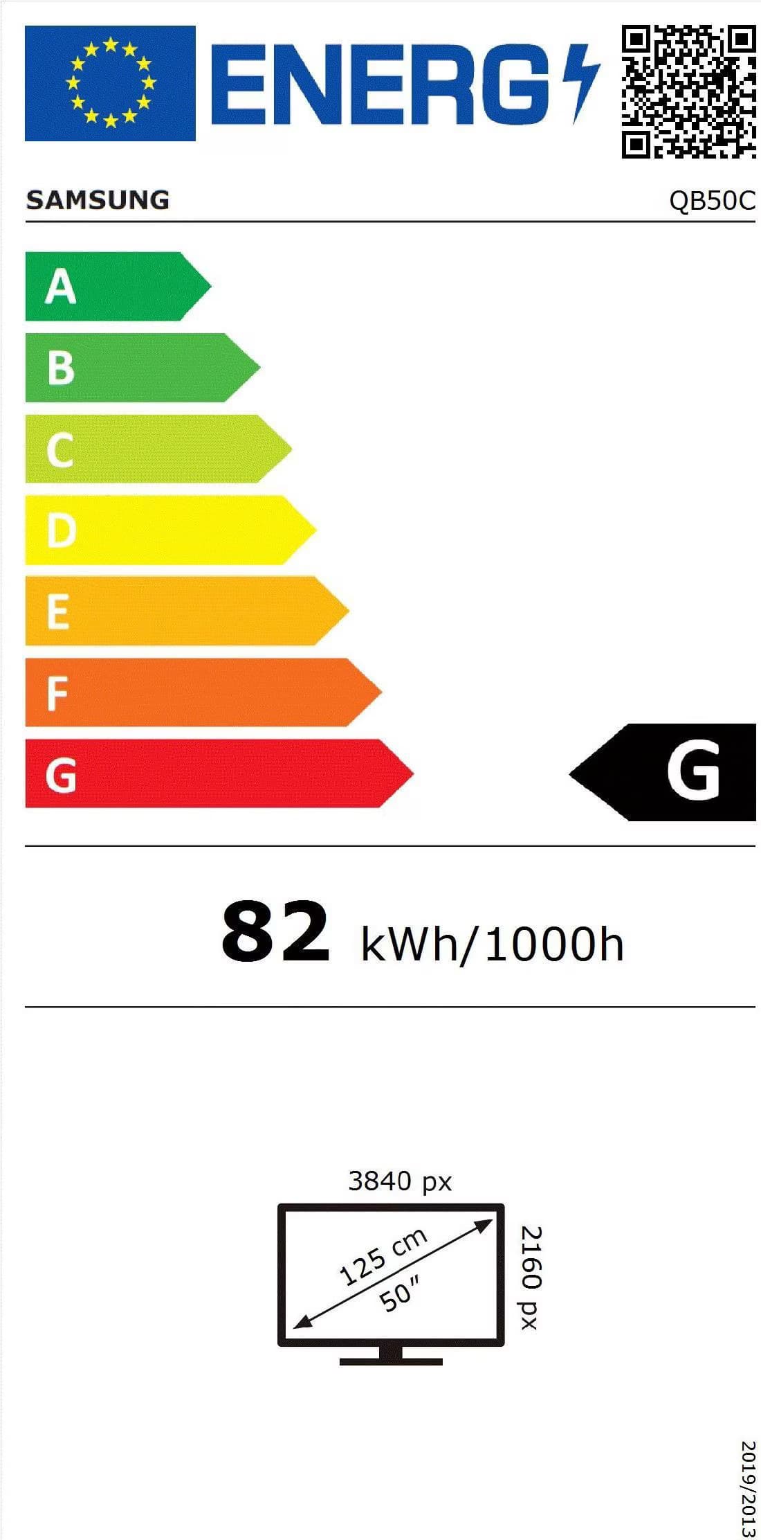 Samsung QB50C 50 4K Ultra HD VA Samsung VXT Preto Smart