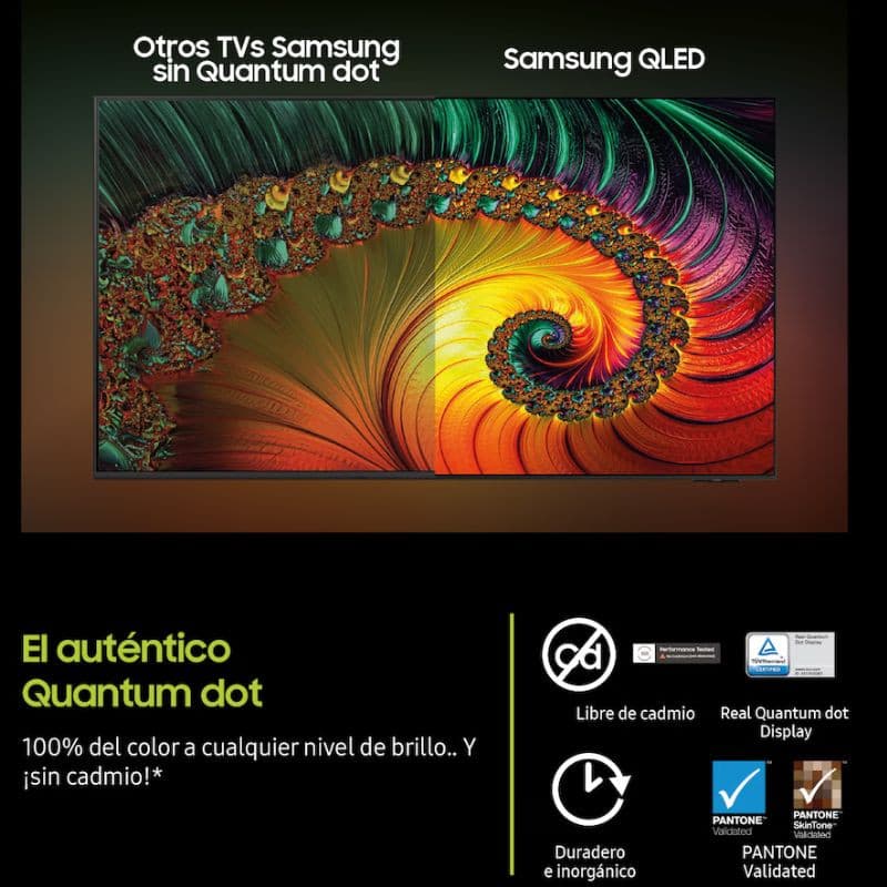 Samsung QE1F 50" QLED 4K Vision AI Smart TV 2025 Preto