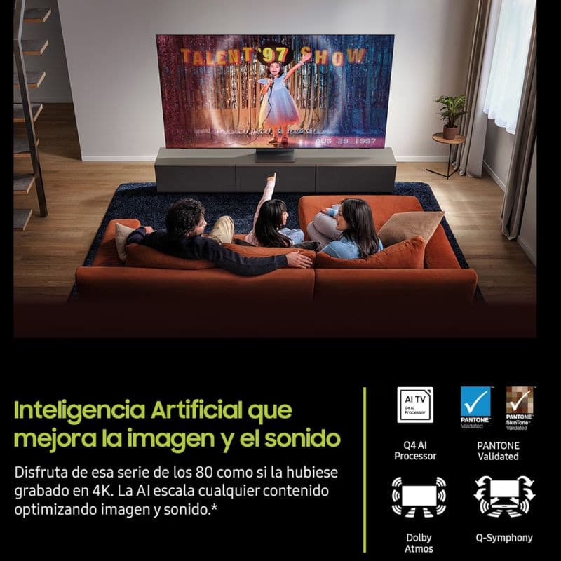 Samsung QE1F 50" QLED 4K Vision AI Smart TV 2025 Preto