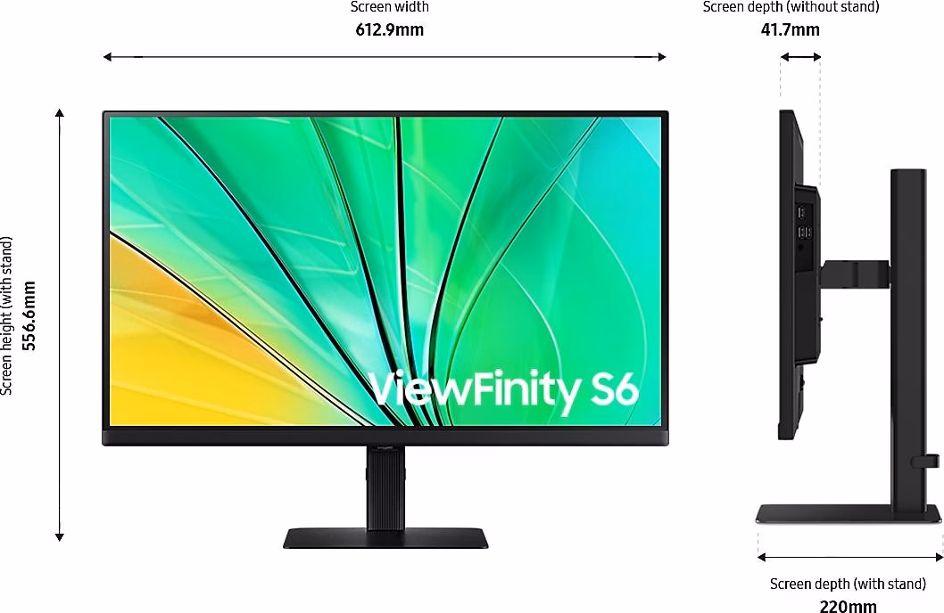 Samsung S60D 27 Quad HD IPS 100 Hz Preto