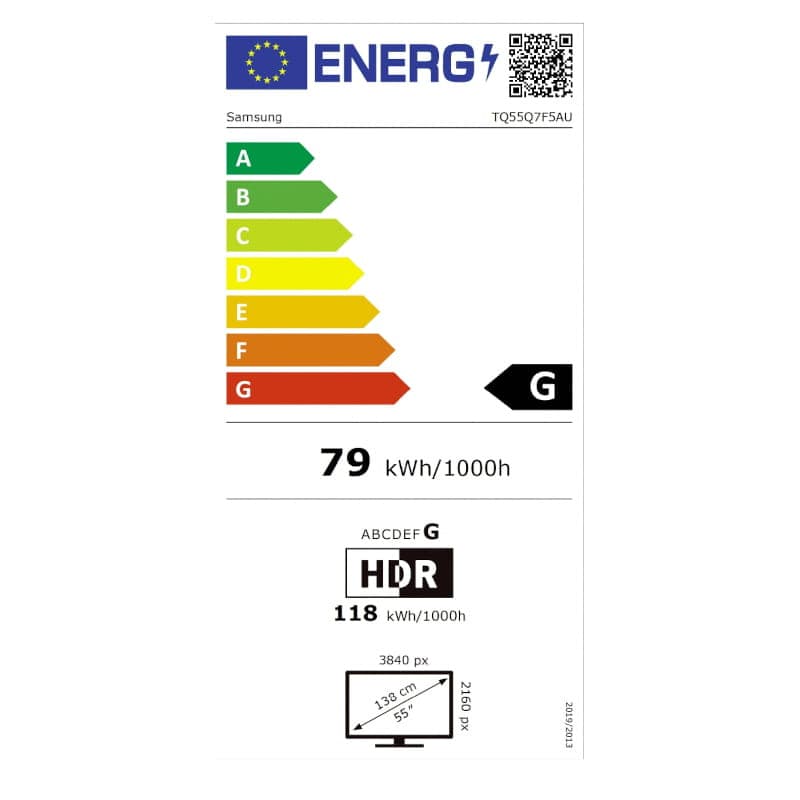 Samsung TQ55Q7F5AU 55" 4K Ultra HD QLED Smart TV Wifi