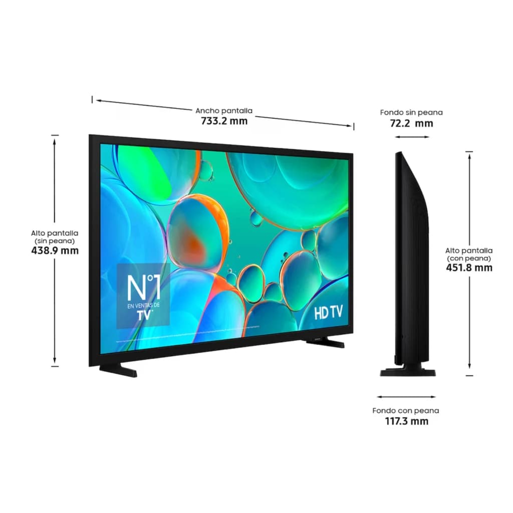 Samsung TU32H5005FK Smart TV HD de 32" Preta