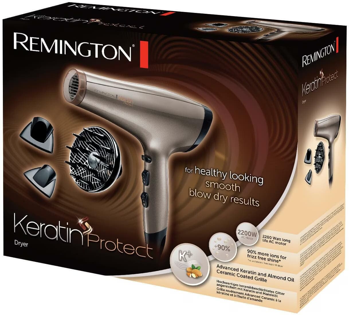 Secador de cabelo Remington AC8002 2200W Castanho