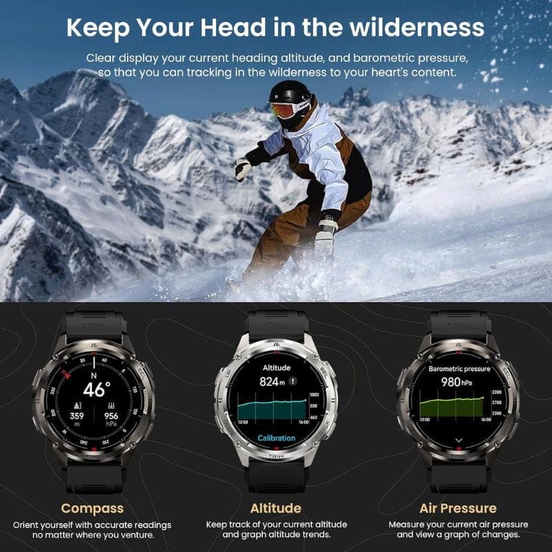 Smartwatch Kospet Tank T3 Ultra 2 Special Edition Preto