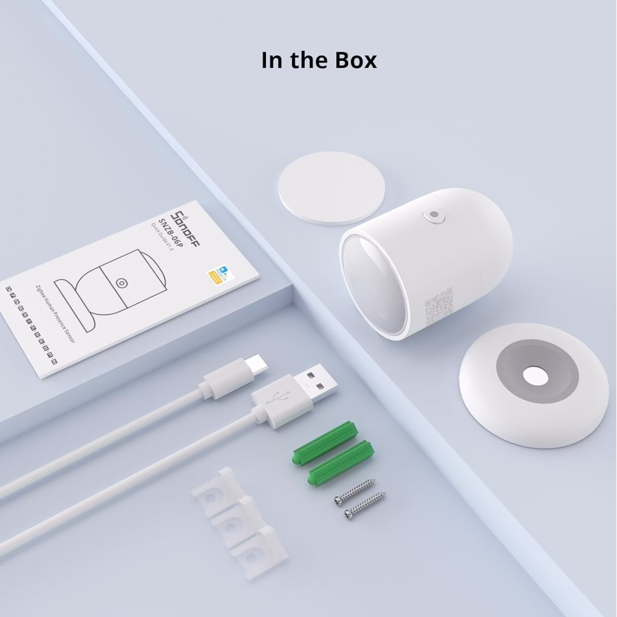 SONOFF SNZB-06P - Sensor de presença humana ZigBee