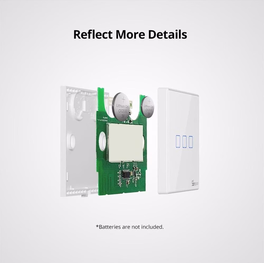 Sonoff T2 2C WiFi + RF 433 - Interruptor tátil inteligente